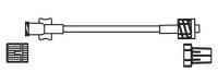 Codan IV Extension Set, 5" Male/Female Luer Lock, Kink Resistant, Minibore, Sterile, 50/Case - Extension Set 4"M/F L/L - Image 1