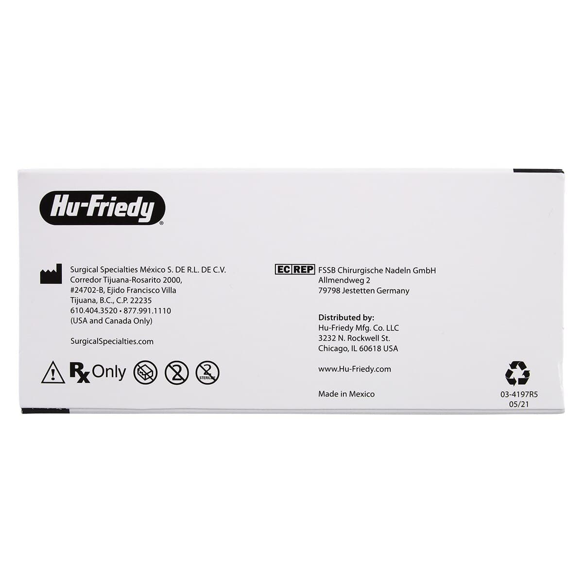 Hu-Friedy Perma Sharp Chromic Gut Suture, 5-0, 18", C-3 Premium Reverse Cutting 3/8 Circle Needle, 13mm, Undyed, 12/Box, PSN687C thumbnail 4