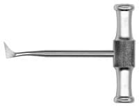 Hu-Friedy Elevator #12L Cross-Bar Handle, Single End, Stainless Steel, 15mm Tip - Elevator 12L Cross-Bar Handle - Image 1