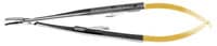 Hu-Friedy Castroviejo Perma Sharp Needle Holder, Curved, 5.5" (14 cm), Tungsten Carbide, NH5021 - Castroviejo Perma Sharp Needle Holder Curved - Image 1