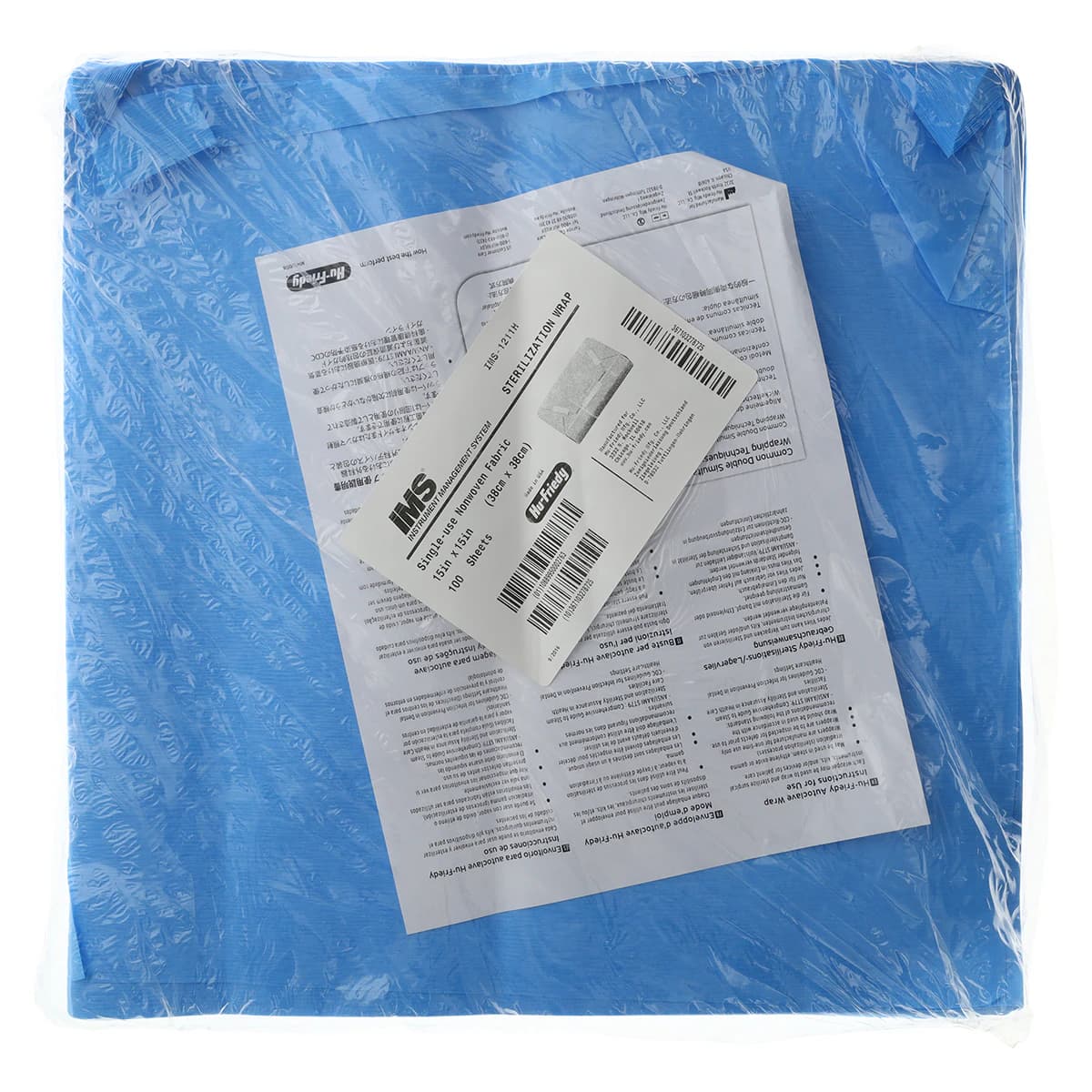 Hu-Friedy IMS Autoclave Sterilization Wrap, 15" x 15", 100 Sheets/Box, IMS-1211H - IMS Autoclave Sterilization Wrap - Image 1