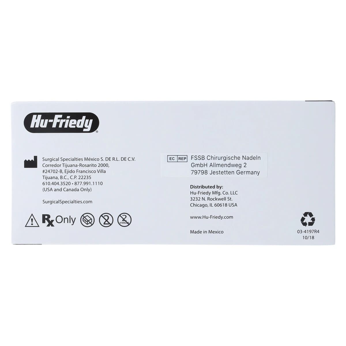 Hu-Friedy Perma Sharp Plain Gut Absorbable Suture, 5-0, 18", C-3 Premium Reverse Cutting Needle, 3/8 Circle, 12/Box, PSN686A thumbnail 4