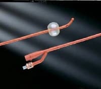 Bard Medical 2-Way Foley Catheter, Medium Coude Olive Tip, Rubber, 16 Fr, 5 cc Balloon - Cath Foley IC 2Way Tiemann - Image 1