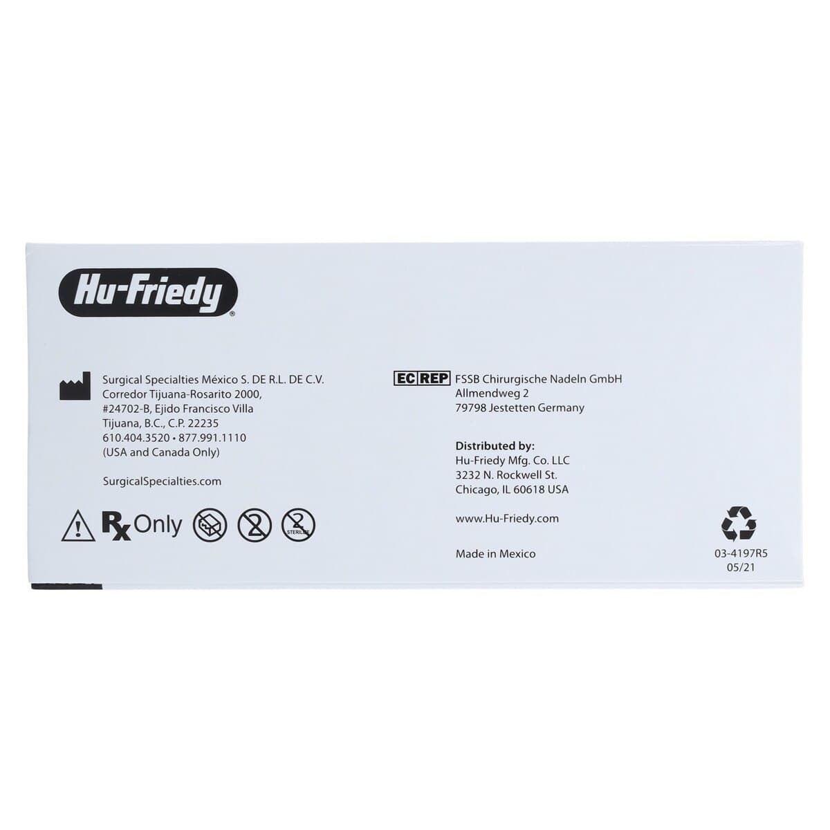 Hu-Friedy Perma Sharp Non-Absorbable Polypropylene Suture, 5-0, Blue, 18", C-3 Premium Reverse Cutting Needle, 3/8 Circle, 13 mm, 12/Box, PSN8698P thumbnail 4
