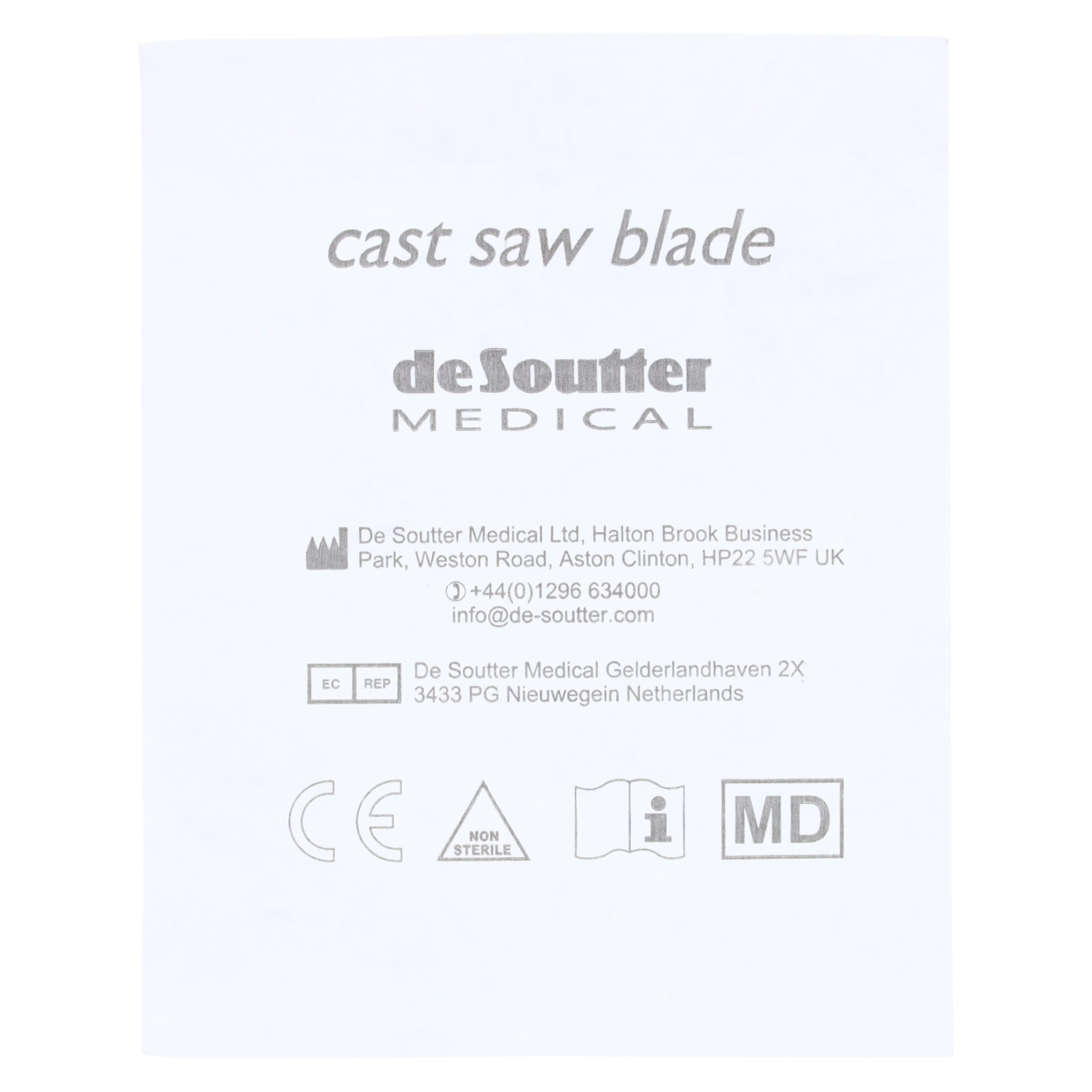 Desoutter Medical Clean Cast Cast Saw Blade, 2.5" Teflon Coated, Each thumbnail 2