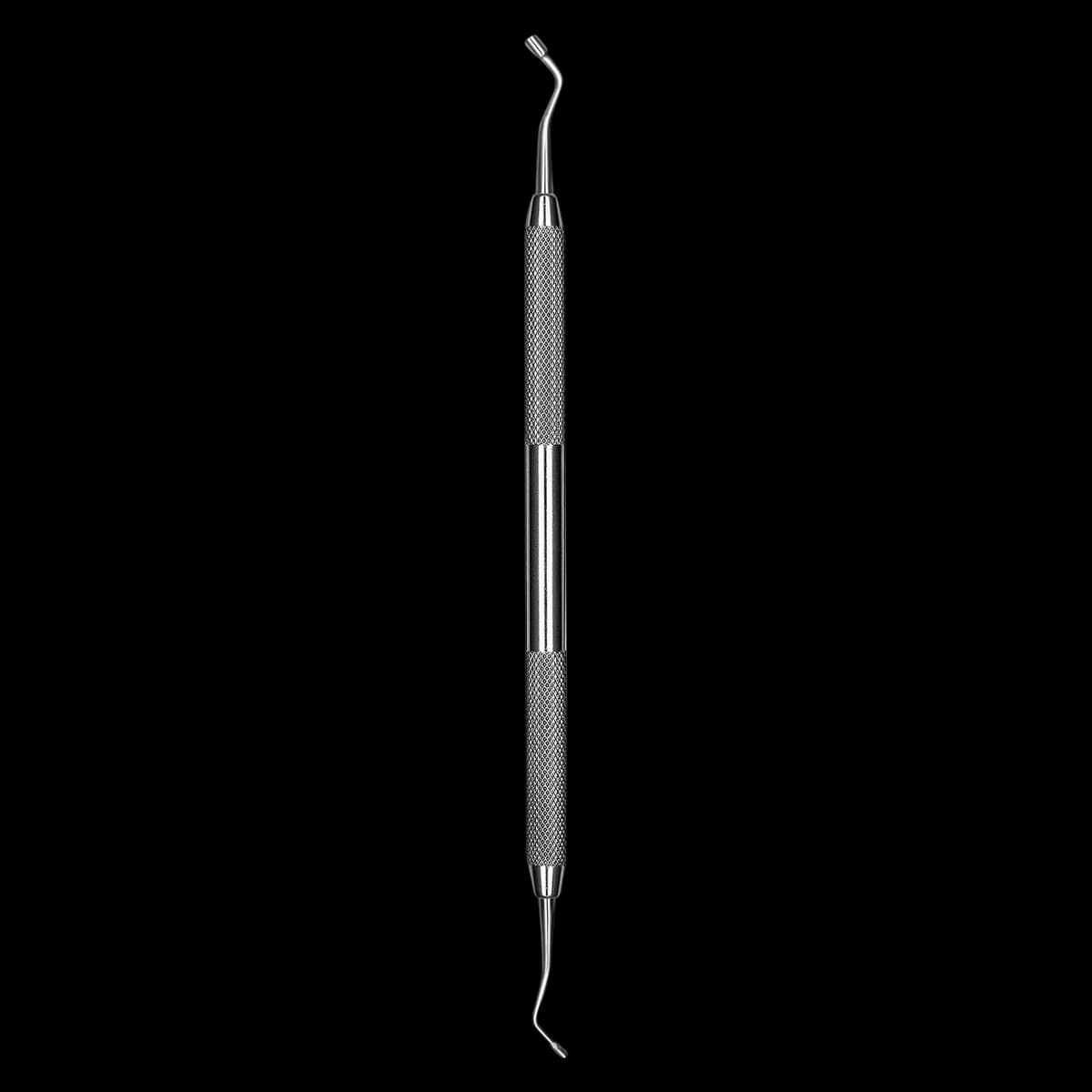 Hu-Friedy #1/2 Black Amalgam Plugger, Serrated, Double-End, #41 Round Handle, PLG1/2 - Plugger DE Amalgam 1/2 Serrated #41 Handle - Image 1