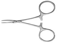 Hu-Friedy Hemostat Hartmann 4" Curved, Stainless Steel, Each - Hemostat Hartmann 4" Curved - Image 1