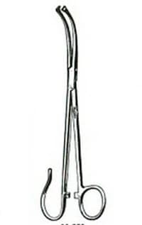 Miltex-Integra Tonsil Forcep, Curved, Medium, 7-1/2" Stainless Steel, Autoclavable, Each - Tonsil Forcep Cvd - Image 1