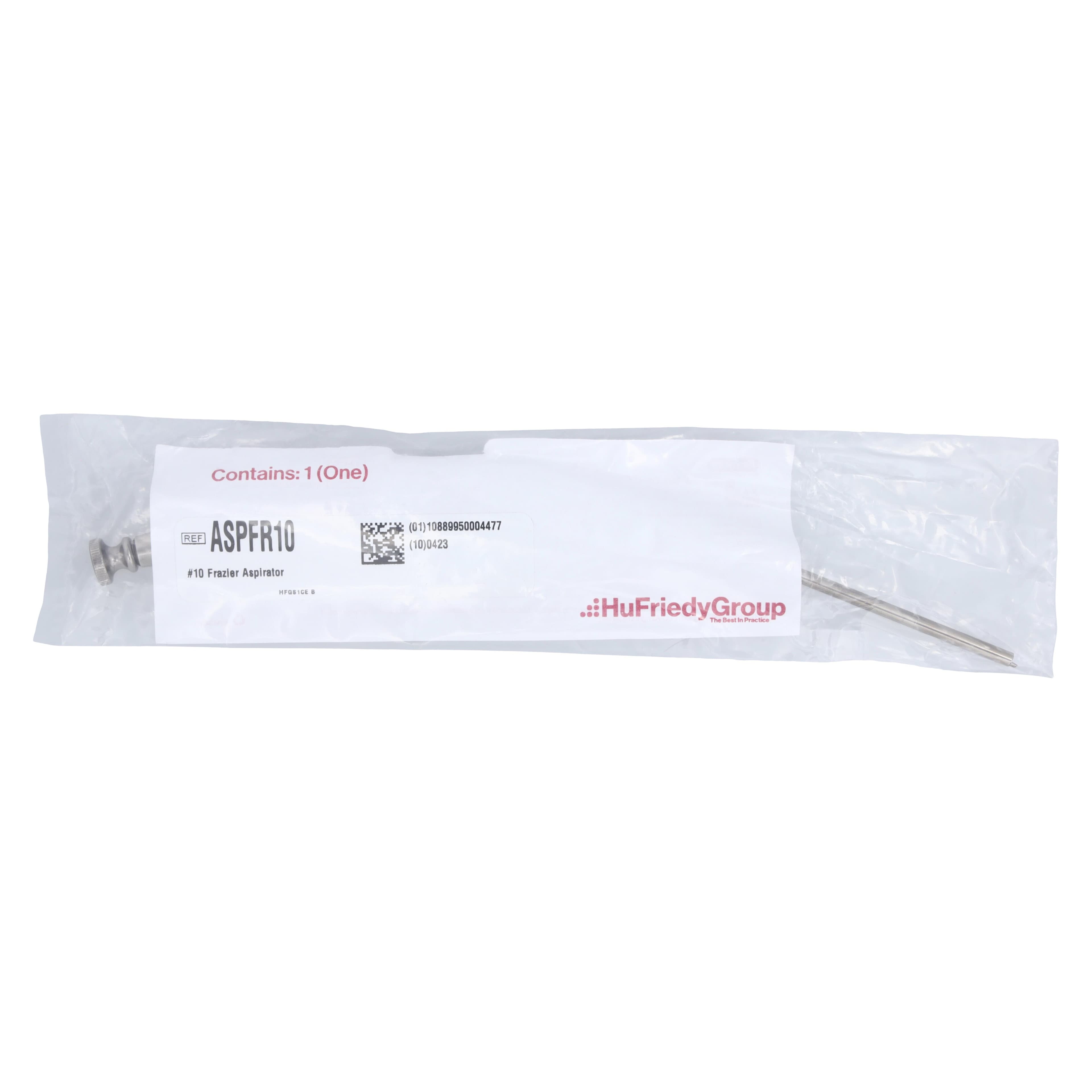 Hu-Friedy Frazier Aspirator Tip #10, 2.5 mm, Stainless Steel, ASPFR10 thumbnail 2