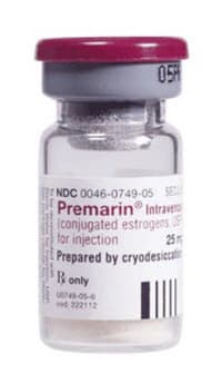 Premarin (conjugated estrogens) for Injection, 25 mg Single-Dose Vial, 5 mL, Pfizer - Premarin IV 5ml/vl - Image 1