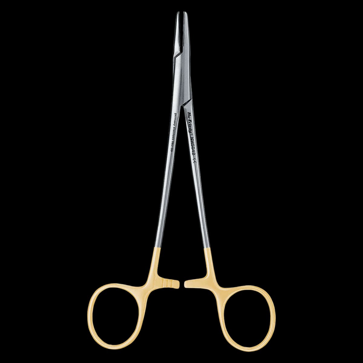 Hu-Friedy Mayo-Hegar Perma Sharp Needle Holder, 6.25", Tungsten Carbide, NH5042 - Needle Holder Mayo-Hegar Perma Sharp, NH5042 - Image 1