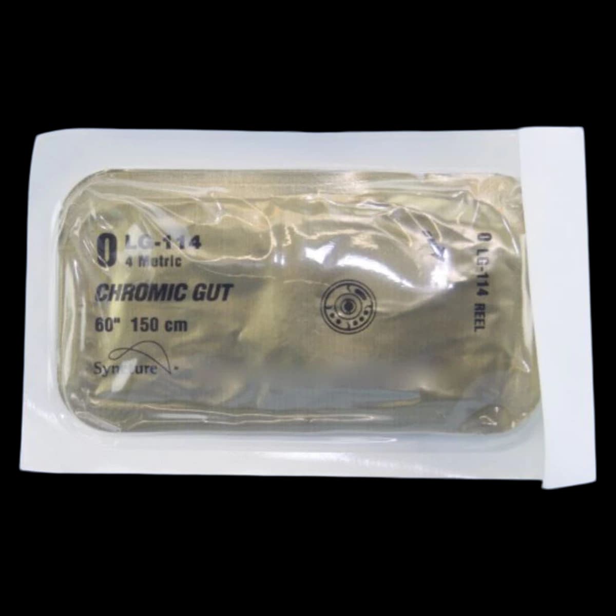 Medtronic Surgigut Chromic Gut Suture, Size 0, 60" Length, Absorbable, Coated, Undyed, 24/Package, 203T - Suture Chromic Gut 203T - Image 1