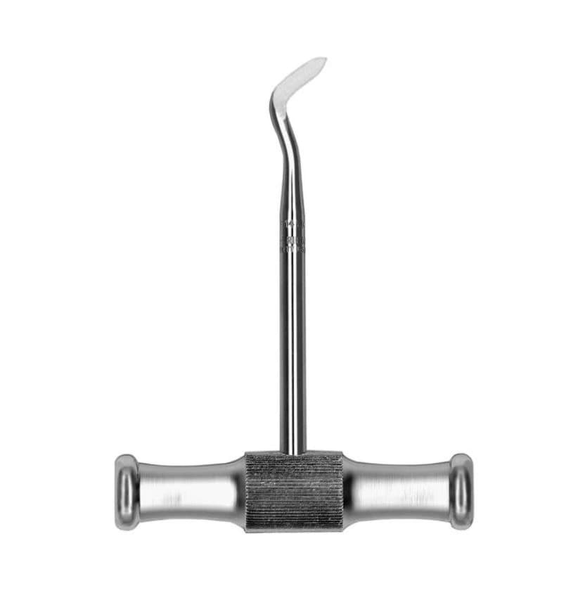 Hu-Friedy Elevator 14L Cross-Bar Handle, Single End, Stainless Steel, 4.2mm Tip - Elevator 14L Cross-Bar Handle - Image 1