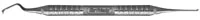 Hu-Friedy Cattoni DE Scaler 104/105, Double-Ended, #6 Satin Steel Handle, S104/1056 - 104/105 Cattoni Hoe Chisel Scaler with #6 Satin Steel Handle - Image 1
