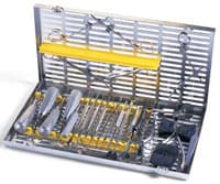 Hu-Friedy MTO IMS Cassette Oral Surgery, Black, Stainless Steel, 12 Instruments, Autoclavable, Each - MTO IMS Cassette Oral Surgery - Image 1
