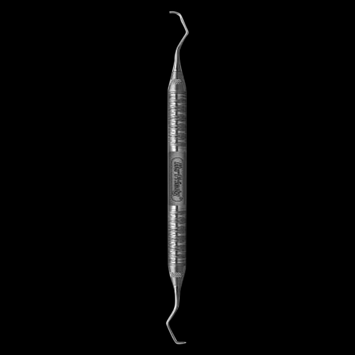 Hu-Friedy Gracey 7/8 Extra-Rigid Double-End Curette, #6 Satin Steel Handle, SG7/8ER6 - Gracey Curettes - 7/8 Extra-Rigid - #6 Satin Steel&reg; - Image 1