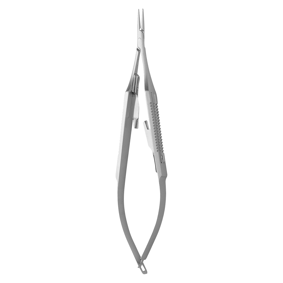 Hu-Friedy Micro Straight Castroviejo Needle Holder, Flat Handle, 5.25" (13 cm), NHM-5028 - Micro Straight Castroviejo Needle Holder Flat - Image 1