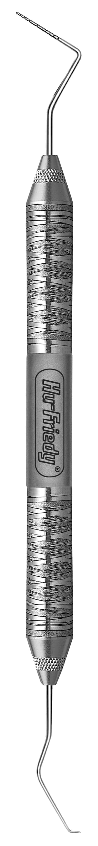 Hu-Friedy Expro 17/O Williams Markings Double-Ended Instrument, #6 Satin Steel Handle, XP17/OW6 - Expros - 17/Michigan O - #6 Satin Steel&reg; - Image 1
