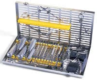 Hu-Friedy IMS Oral Surgery Cassette, Stainless Steel, 8 in x 14.5 in, Green, 12 Instruments, Autoclavable - MTO IMS Cassette Oral Surgery - Image 1