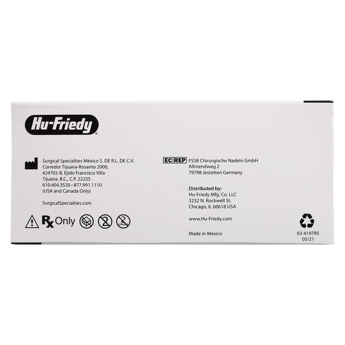 Hu-Friedy Perma Sharp Chromic Gut Suture, 4-0, 27", C-6 Reverse Cutting 3/8 Circle Needle, 12/Box, PSN635C thumbnail 4