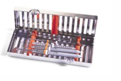 Hu-Friedy MTO IMS Cassette Hinged 5 Instruments, Yellow, Stainless Steel, Autoclavable, Each - MTO IMS Cassette Hinged 5Inst - Image 1