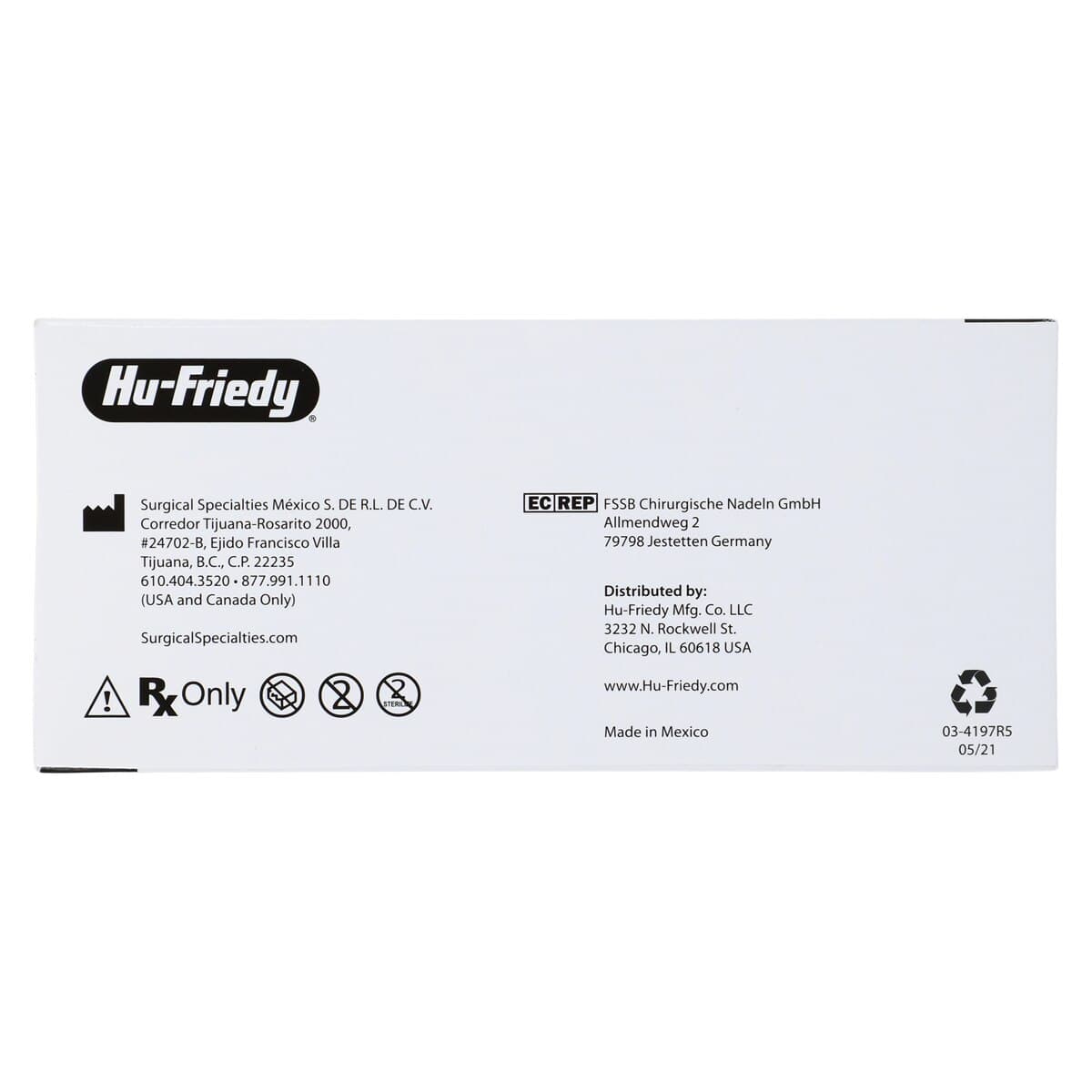 Hu-Friedy Perma Sharp Absorbable Suture, 5-0 PGA, Violet, Braided, C-22 Reverse Cutting Needle, 3/8 Circle, 18", 12/Box, 453277 thumbnail 4