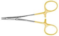 Hu-Friedy Halsey Perma Sharp Needle Holder, Serrated, 13 cm (5"), Gold Plated, NH5037 - Halsey Perma Sharp Needle Holder, 13 cm (5") - Image 1