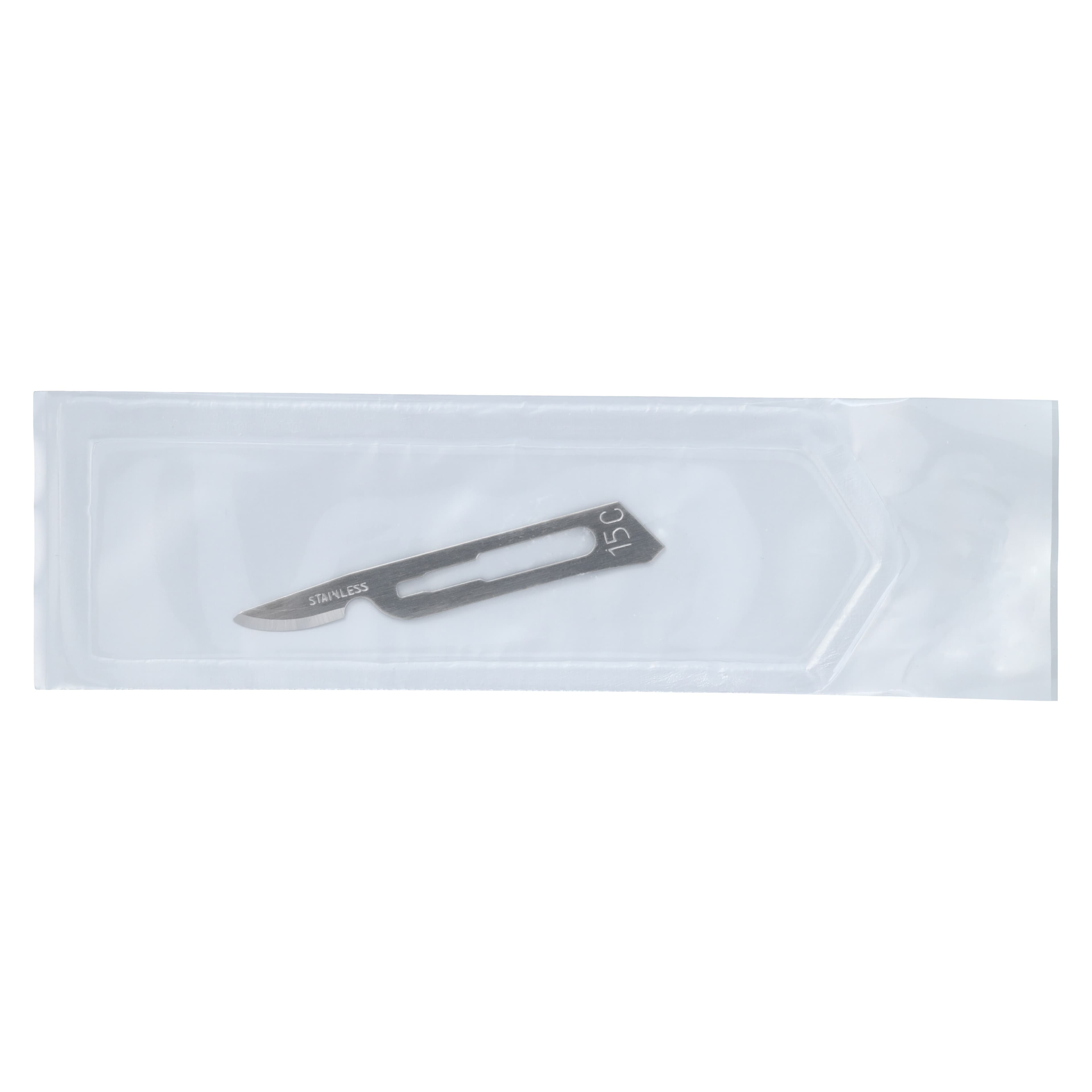 Hu-Friedy #15C Sterile Stainless Steel Surgical Scalpel Blades, Individually Wrapped, 100/Box, 40-815C thumbnail 4