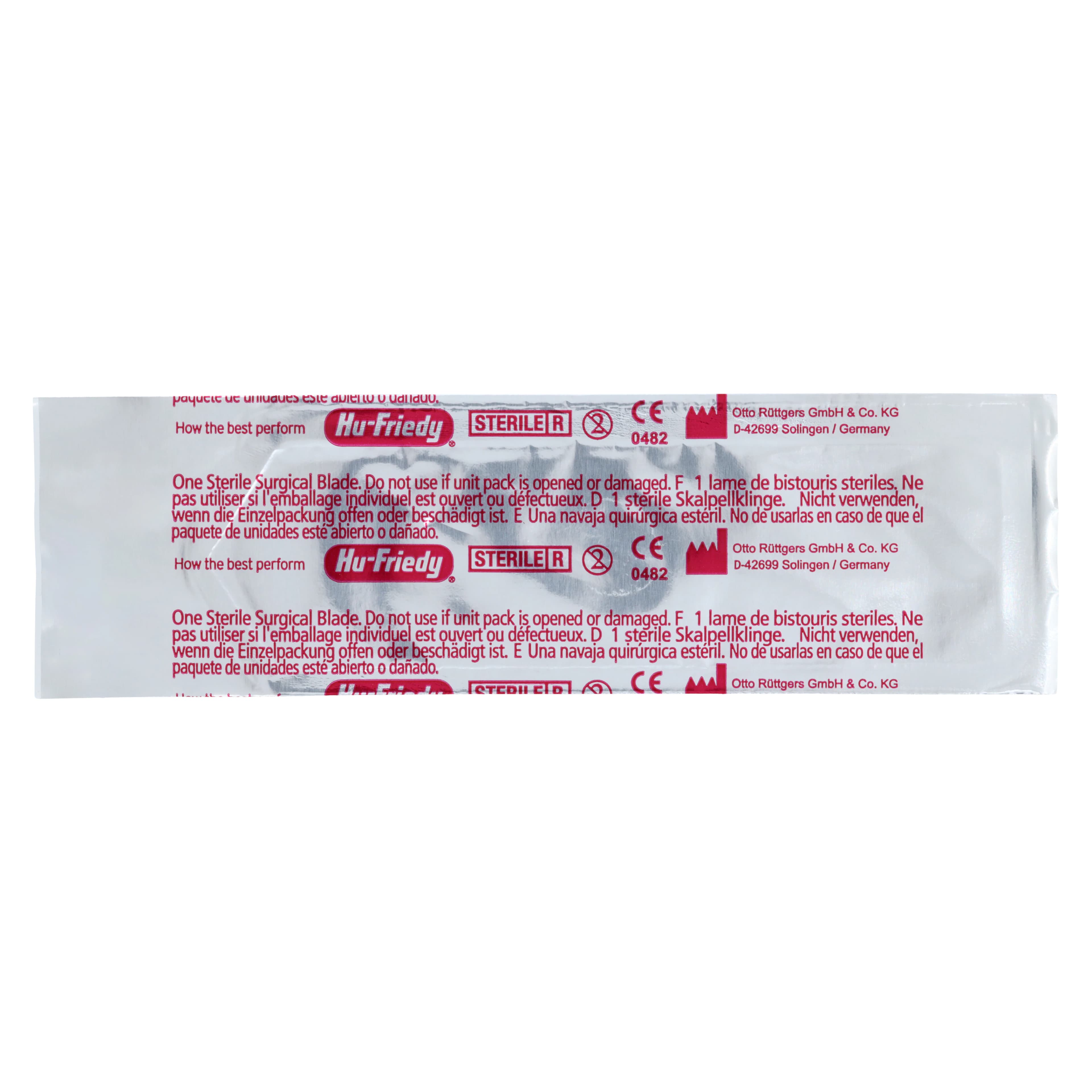 Hu-Friedy #15C Sterile Stainless Steel Surgical Scalpel Blades, Individually Wrapped, 100/Box, 40-815C thumbnail 5