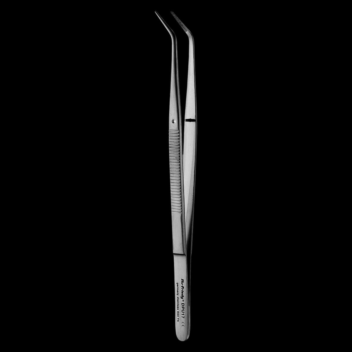 Hu-Friedy U17 Utility Pick-Up Dressing Pliers, Serrated Tips, Stainless Steel, 1 Each, DPU17 - U17 Utility Pick-Up Pliers - Image 1