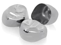 Hu-Friedy Stainless Steel Primary Molar Crown, Lower Left 1st Primary, Size #2 (D2), 5/Box, SSC-LLD2 - Pedo Stainless Steel Primary Molar Crowns - Image 1