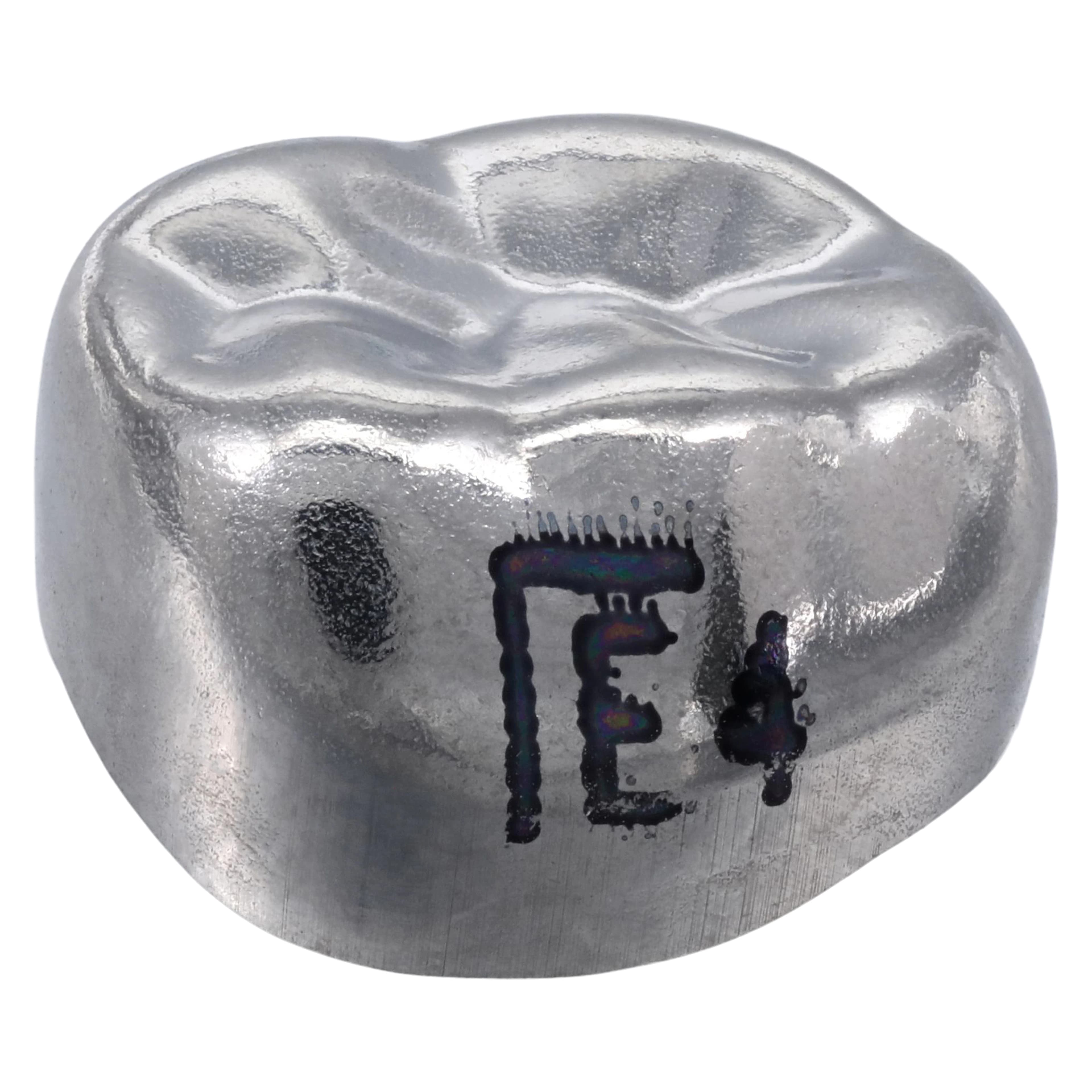 Hu-Friedy Stainless Steel Pedo Crown, Lower Left Primary 2nd Molar, Size #4 (E4), Refill Box of 5, SSC-LLE4 thumbnail 2