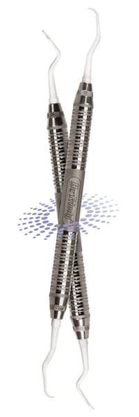 Hu-Friedy Implacare II Implant Maintenance Kit, Assorted Tips with #6 Satin Steel Handle, 12 Pairs, IMPLSORT6 - Implacare II Implant Maintenance - Kit - Assorted - #6 Satin Steel&reg; - Image 1