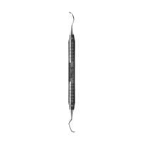 Hu-Friedy 4 Kramer-Nevins Double End Curette, #6 Satin Steel Handle, SKN46 - Hu-Friedy - 4 Kramer-Nevins Double End Curette - #6 Satin Steel - Image 1
