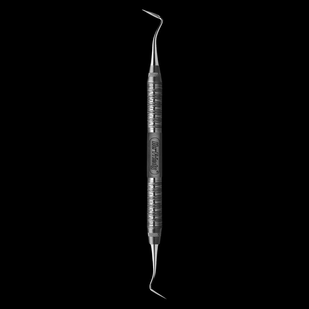 Hu-Friedy GF-11 Goldman-Fox Double-Ended Periodontal Knife, #6 Satin Steel Handle, KGF116 - GF-11 Goldman-Fox DE Knife #6 Satin Steel Hdl. - Image 1