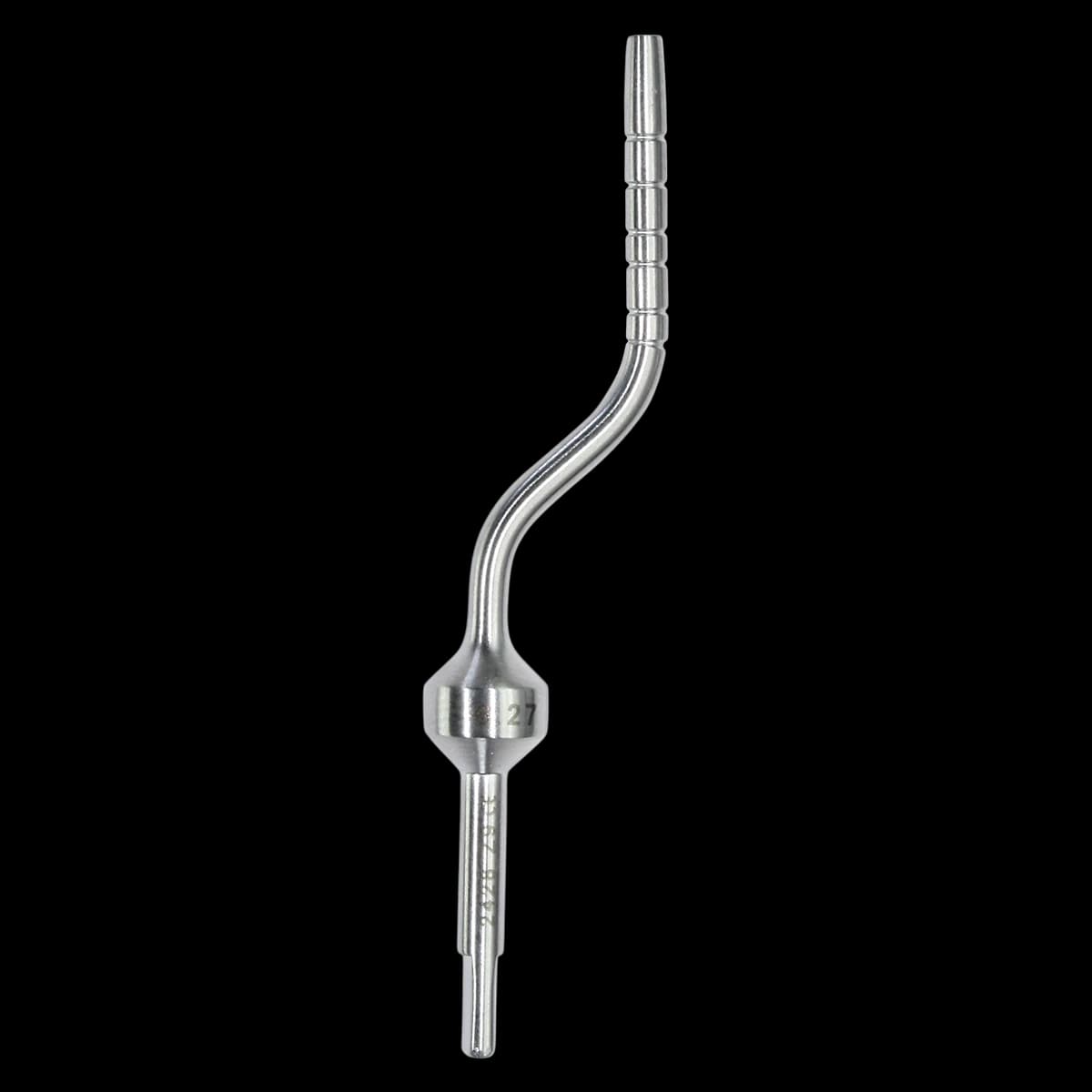 Hu-Friedy Interchangeable Osteotome, 2.7mm Concave Tip, Angled, Tapered, Stainless Steel, 389056 - Interchangeable Osteotome 2.7mm Concave Tip Angled - Image 1
