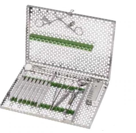 IMS® Infinity Series™ Oral Surgery Cassette, Ocean Blue, 14.5" x 1.25" x 8", Stainless Steel, IMNOS11 - IMS® Infinity Series™ Cassettes – Oral Surgery Cassette, 14.5" x 1.25" x 8" - Ocean Blue - Image 1