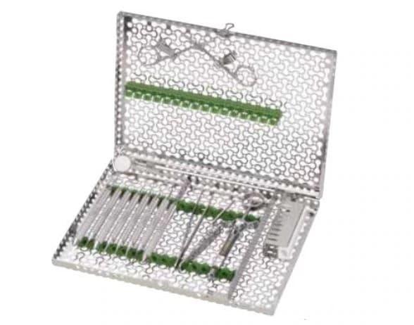 IMS® Infinity Series™ Oral Surgery Cassette, 14.5" x 1.25" x 8", Black, Stainless Steel, IMNOS7 - IMS® Infinity Series™ Cassettes – Oral Surgery Cassette, 14.5" x 1.25" x 8" - Black - Image 1