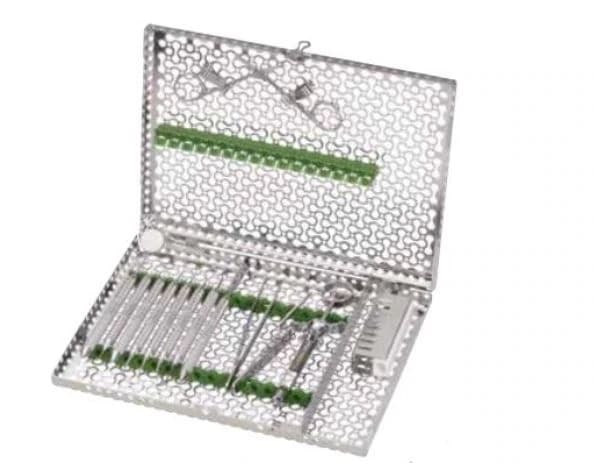 IMS® Infinity Series™ Oral Surgery Cassette, Green, 14.5" x 1.25" x 8", IMNOS9 - IMS® Infinity Series™ Cassettes – Oral Surgery Cassette, 14.5" x 1.25" x 8" - Green - Image 1