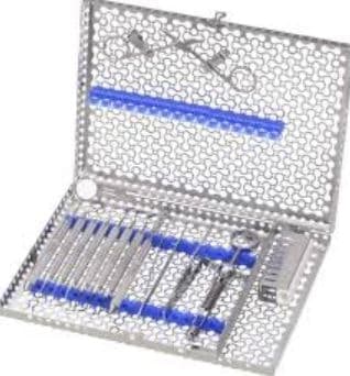 Hu-Friedy IMS Infinity Series 16-Instrument Cassette with Accessory Area, Ocean Blue, 11" x 1.25" x 8", IMN41611 - IMS® Infinity Series™ Cassettes – 16-Instrument Cassette, 11" x 1.25" x 8" - Ocean Blue - Image 1