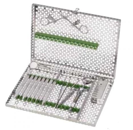 Hu-Friedy IMS Infinity Series 16-Instrument Large Cassette with Accessory Area, Green, IMN4169 - Hu-Friedy IMS Infinity Series 16-Instrument Large Cassette - Image 1