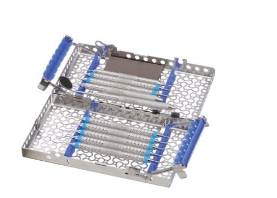 IMS® Infinity Series™ Double-Decker 8-Instrument Cassette, 8" x 1.5" x 3", Gray, IMN9081 - IMS® Infinity Series™ Cassettes – 8-Instrument Double-Decker Cassette, 8" x 1.5" x 3" - Gray - Image 1