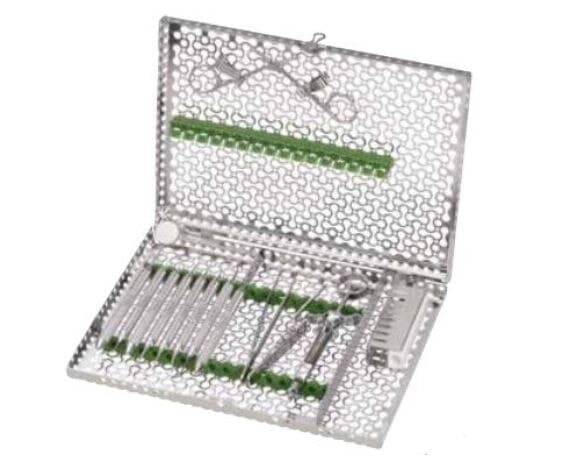 IMS® Infinity Series™ Cassettes – 14-Instrument Double-Decker Cassette, 8" x 1.5" x 4.5", Black, IMN9147 - IMS® Infinity Series™ Cassettes – 14-Instrument Double-Decker Cassette, 8" x 1.5" x 4.5" - Black - Image 1