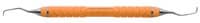 Hu-Friedy EverEdge 2.0 Gracey Curette 11/12, Double-Ended, Resin 8 Colors #C8 Orange Handle, SG11/12C8E2 - Resin 8 Colors Scalers & Curettes - 11/12 Gracey - Orange - Image 1