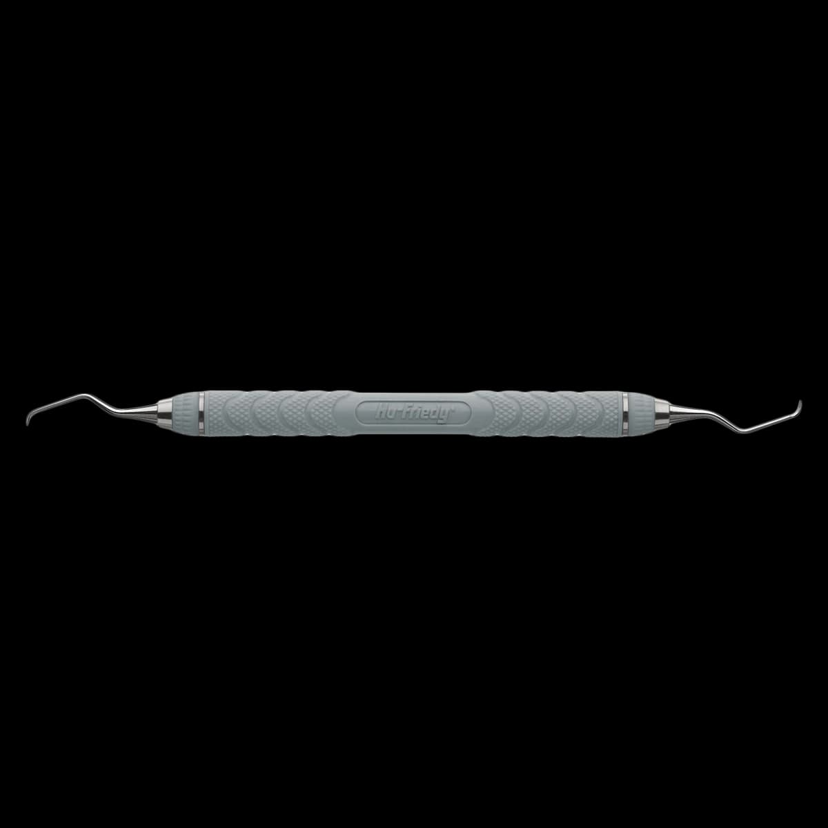 Hu-Friedy Resin 8 Colors Gracey Mini-Five 3/4 Curette, EverEdge 2.0, Grey, #8 Handle, Double-Ended, 1/Pk - Resin 8 Colors Scalers & Curettes - 3/4 Gracey Mini-Five&reg; - Grey - Image 1