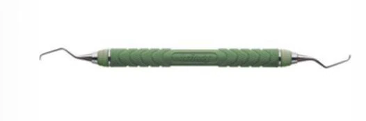 Hu-Friedy ResinEight® Scaler 2.0 Gracey Mini Five® 7/8 Rigid Double-Ended Curette, C8 Resin 8 Colors® Handle, EverEdge® 2.0, Green, 1/Pkg - ResinEight® Scaler 2.0 De Rigid 7/8 EE #8 Handle - Image 1