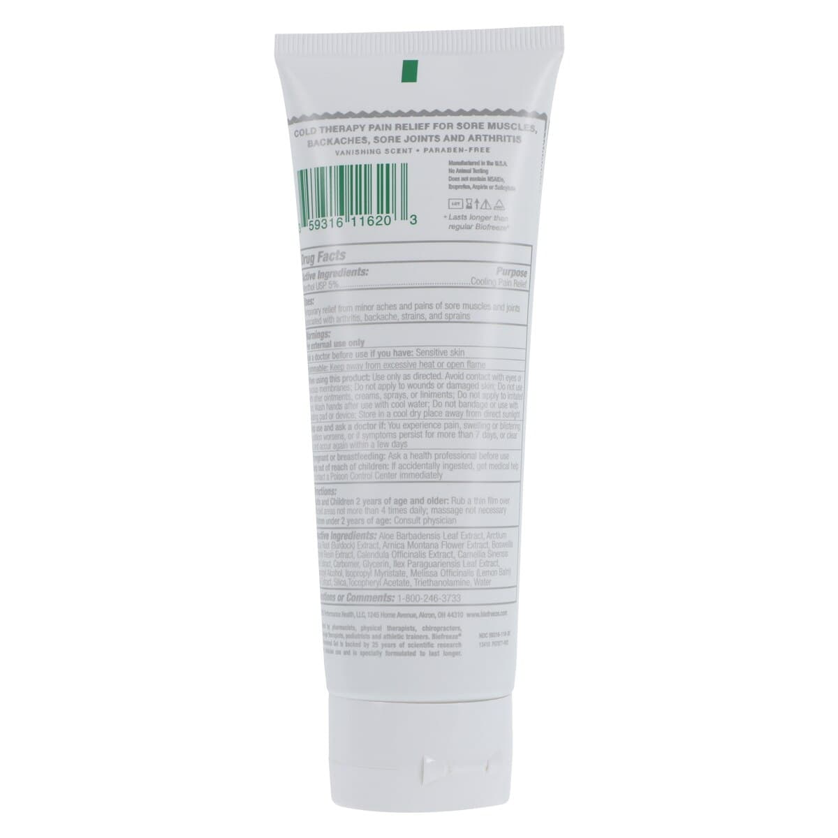 Biofreeze Gel Tube Colorless, 4 oz thumbnail 2
