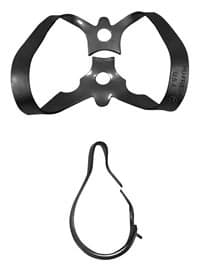 Hu-Friedy Black Line Rubber Dam Clamp #6, Winged, Anterior, Satin Steel, RDCM6X - Clamp, Rubber Dam #6, Black Line - Image 1