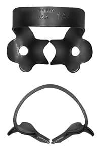 Hu-Friedy Black Line Rubber Dam Clamp #1A, Winged, Canines and Premolars, RDCM1AX - Clamp, Rubber Dam #1A, Black Line - Image 1