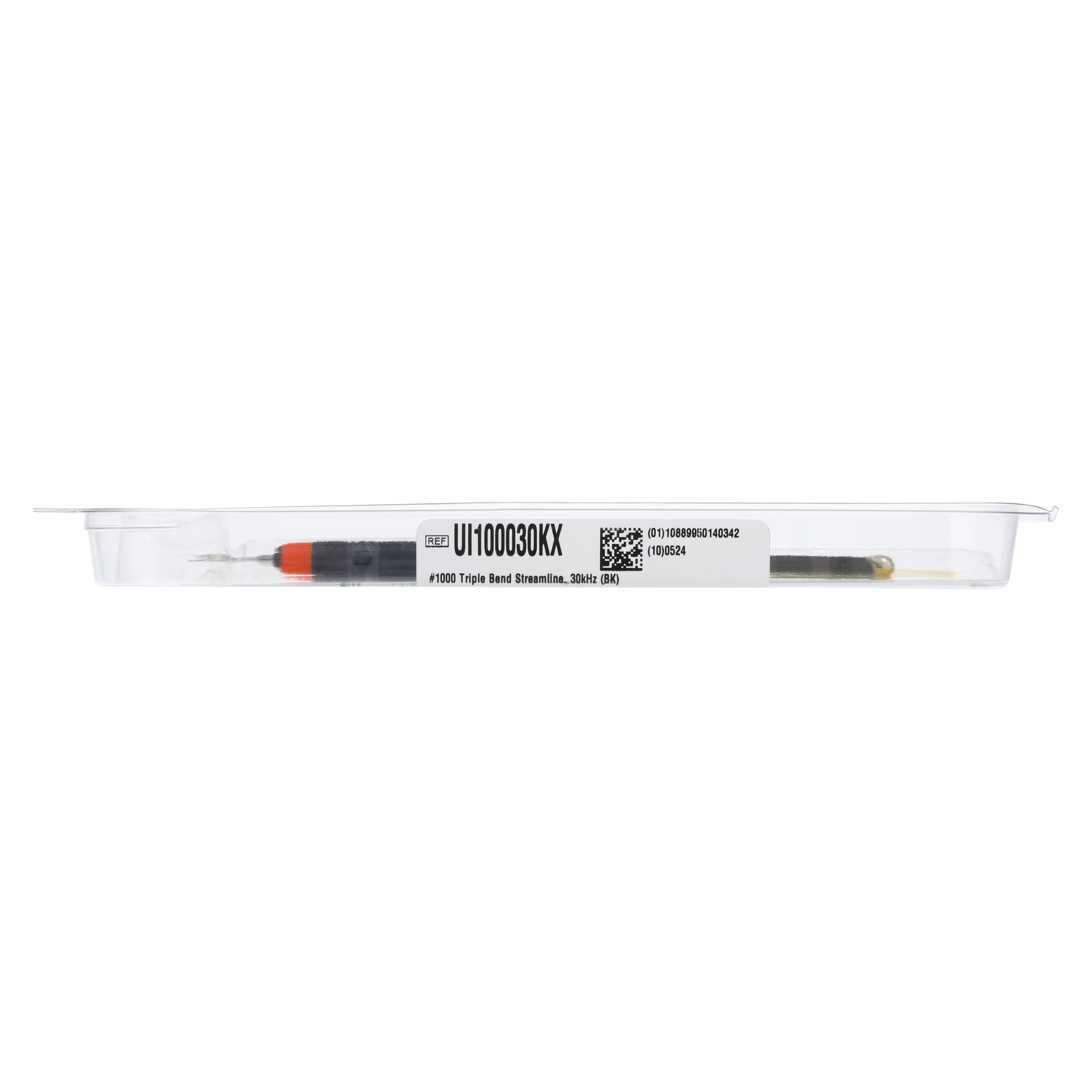 Hu-Friedy Streamline™ Resin Handle Ultrasonic Insert #1000 Triple Bend, 30 kHz, Black/Orange, Each (UI100030KX) thumbnail 3